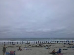 National beach hug after Gulf oil spill