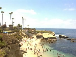 Sunny day La Jolla Cove