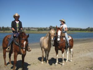 One of Celia's rescues enjoying the Fiesta Island experience