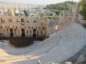 Herodus Atticus theater at Athens, Greece